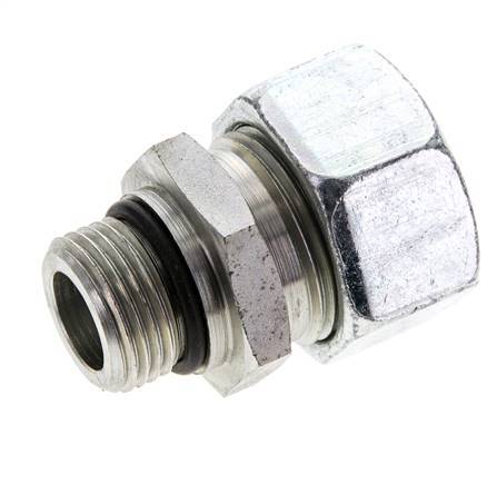 22L y UNF 7/8''-14 Racor de corte recto de acero galvanizado con rosca macho 160 bar ISO 8434-1