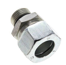 22L y UNF 7/8''-14 Racor de corte recto de acero galvanizado con rosca macho 160 bar ISO 8434-1
