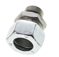 22L y UNF 7/8''-14 Racor de corte recto de acero galvanizado con rosca macho 160 bar ISO 8434-1