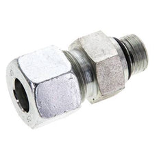 12S y UNF 9/16''-18 Racor de corte recto de acero galvanizado con rosca macho 630 bar ISO 8434-1
