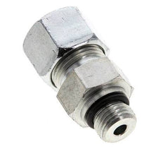 12S y UNF 9/16''-18 Racor de corte recto de acero galvanizado con rosca macho 630 bar ISO 8434-1