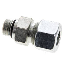 12S y UNF 9/16''-18 Racor de corte recto de acero galvanizado con rosca macho 630 bar ISO 8434-1