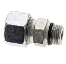 16S y UNF 3/4''-16 Racor de corte recto de acero galvanizado con rosca macho 400 bar ISO 8434-1