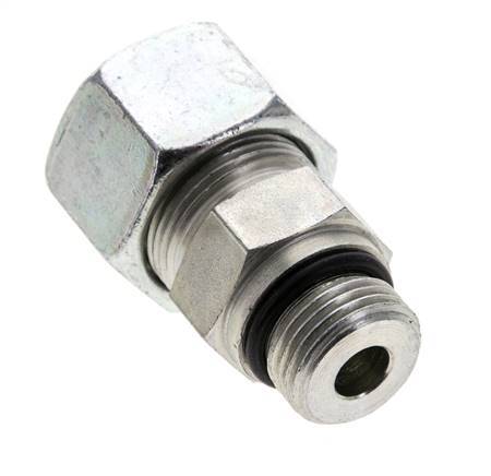 16S y UNF 3/4''-16 Racor de corte recto de acero galvanizado con rosca macho 400 bar ISO 8434-1