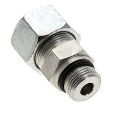 16S y UNF 3/4''-16 Racor de corte recto de acero galvanizado con rosca macho 400 bar ISO 8434-1
