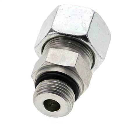 16S y UNF 3/4''-16 Racor de corte recto de acero galvanizado con rosca macho 400 bar ISO 8434-1