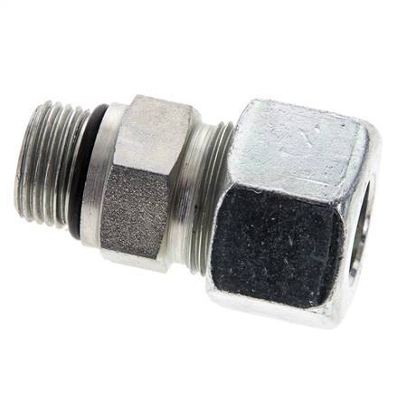 16S y UNF 3/4''-16 Racor de corte recto de acero galvanizado con rosca macho 400 bar ISO 8434-1