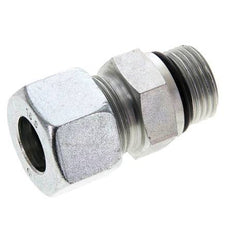 16S y UNF 7/8''-14 Racor de corte recto de acero galvanizado con rosca macho 400 bar ISO 8434-1