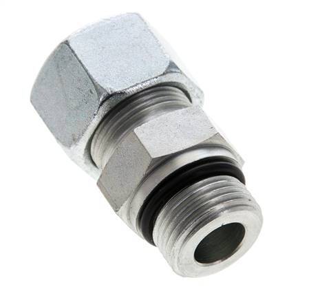 16S y UNF 7/8''-14 Racor de corte recto de acero galvanizado con rosca macho 400 bar ISO 8434-1