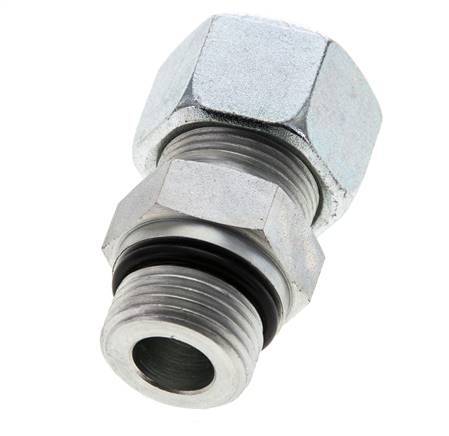 16S y UNF 7/8''-14 Racor de corte recto de acero galvanizado con rosca macho 400 bar ISO 8434-1