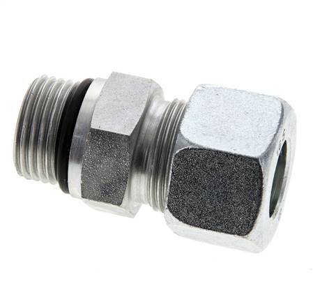16S y UNF 7/8''-14 Racor de corte recto de acero galvanizado con rosca macho 400 bar ISO 8434-1