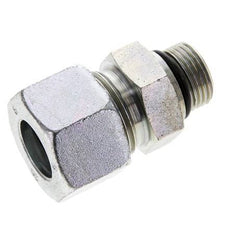 20S y UNF 7/8''-14 Racor de corte recto de acero galvanizado con rosca macho 400 bar ISO 8434-1