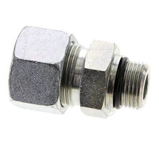 20S y UNF 7/8''-14 Racor de corte recto de acero galvanizado con rosca macho 400 bar ISO 8434-1