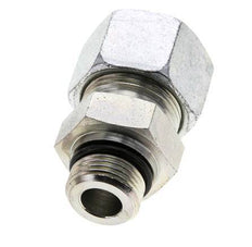 20S y UNF 7/8''-14 Racor de corte recto de acero galvanizado con rosca macho 400 bar ISO 8434-1