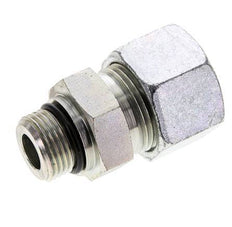 20S y UNF 7/8''-14 Racor de corte recto de acero galvanizado con rosca macho 400 bar ISO 8434-1