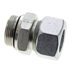 30S y UN 1-5/8''-12 Racor de corte recto de acero galvanizado con rosca macho 400 bar ISO 8434-1
