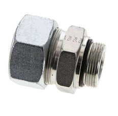 38S y UN 1-5/8''-12 Racor de corte recto de acero galvanizado con rosca macho 315 bar ISO 8434-1