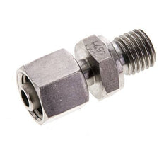 Rótula recta de acero inoxidable 8L y M12x1,5 con rosca macho 315 bar FKM ajustable ISO 8434-1