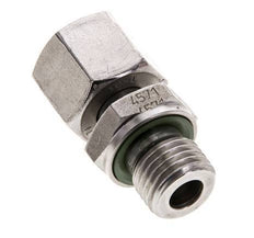 10L y M14x1,5 Acero inoxidable Rótula recta con rosca macho 315 bar FKM Ajustable ISO 8434-1