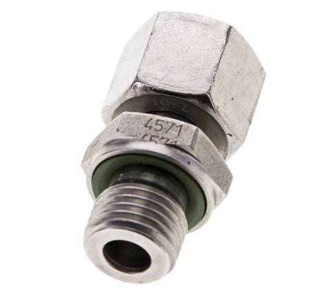 10L y M14x1,5 Acero inoxidable Rótula recta con rosca macho 315 bar FKM Ajustable ISO 8434-1