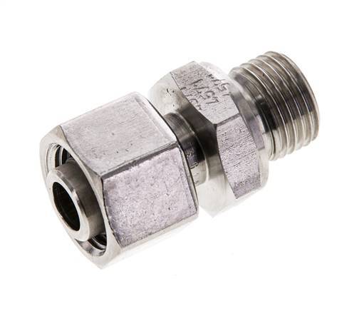 12L y M16x1,5 Acero inoxidable Rótula recta con rosca macho 315 bar FKM Ajustable ISO 8434-1