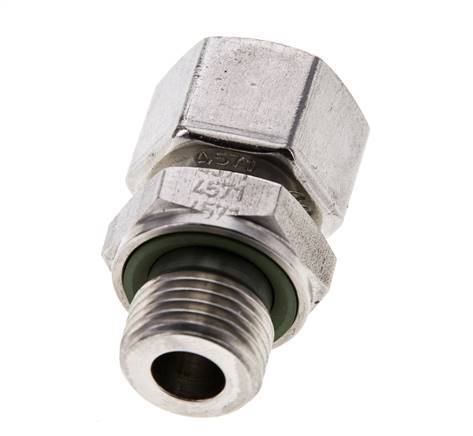 12L y M16x1,5 Acero inoxidable Rótula recta con rosca macho 315 bar FKM Ajustable ISO 8434-1