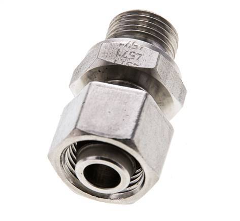 12L y M16x1,5 Acero inoxidable Rótula recta con rosca macho 315 bar FKM Ajustable ISO 8434-1
