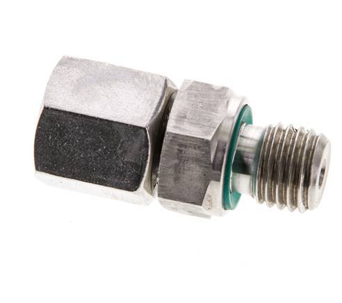 6S y M12x1,5 Acero inoxidable Rótula recta con rosca macho 630 bar FKM Ajustable ISO 8434-1