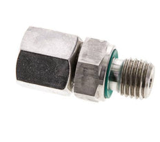 6S y M12x1,5 Acero inoxidable Rótula recta con rosca macho 630 bar FKM Ajustable ISO 8434-1