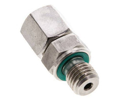 6S y M12x1,5 Acero inoxidable Rótula recta con rosca macho 630 bar FKM Ajustable ISO 8434-1