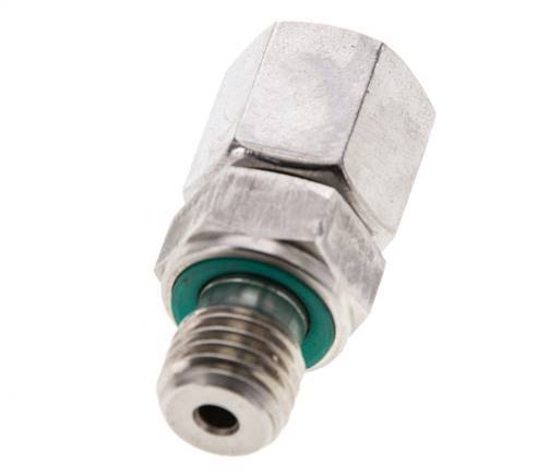 6S y M12x1,5 Acero inoxidable Rótula recta con rosca macho 630 bar FKM Ajustable ISO 8434-1