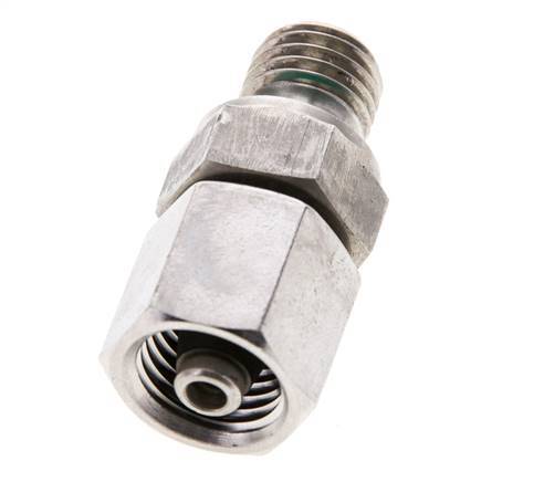 6S y M12x1,5 Acero inoxidable Rótula recta con rosca macho 630 bar FKM Ajustable ISO 8434-1