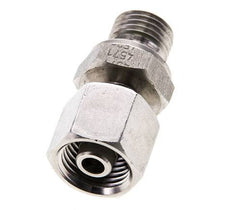 8S y M14x1,5 Acero inoxidable Rótula recta con rosca macho 630 bar FKM Ajustable ISO 8434-1