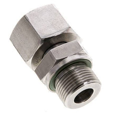 16S y M22x1,5 Acero inoxidable Rótula recta con rosca macho 400 bar FKM Ajustable ISO 8434-1