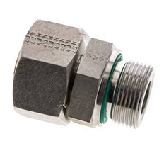 25S & M33x2 Acero inoxidable Rótula recta con rosca macho 400 bar FKM Ajustable ISO 8434-1