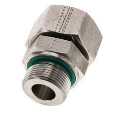 25S & M33x2 Acero inoxidable Rótula recta con rosca macho 400 bar FKM Ajustable ISO 8434-1