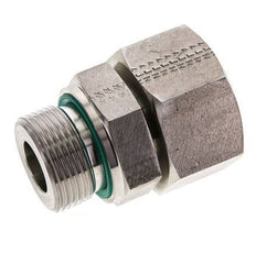 25S & M33x2 Acero inoxidable Rótula recta con rosca macho 400 bar FKM Ajustable ISO 8434-1