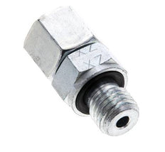 8L y M12x1,5 Acero cincado Giratorio recto con rosca macho 315 bar Junta tórica de NBR Cono de sellado ajustable ISO 8434-1