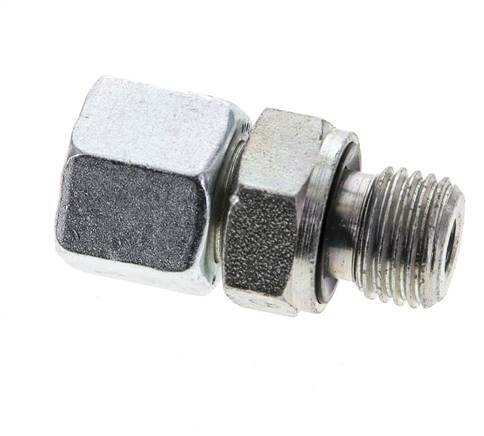 10L y M14x1.5 Acero Zincado Giratorio Recto con Rosca Macho 315 bar Junta tórica NBR Cono de Sellado Ajustable ISO 8434-1