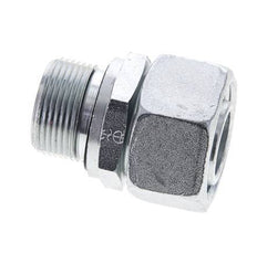 22L y M26x1,5 Acero zincado Giratorio recto con rosca macho 160 bar Junta tórica de NBR Cono de estanqueidad Ajustable ISO 8434-1