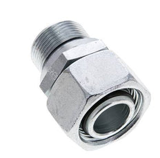 22L y M26x1,5 Acero zincado Giratorio recto con rosca macho 160 bar Junta tórica de NBR Cono de estanqueidad Ajustable ISO 8434-1