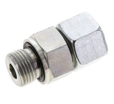 12S y M18x1.5 Acero Zincado Giratorio Recto con Rosca Macho 630 bar Junta tórica NBR Cono de Sellado Ajustable ISO 8434-1
