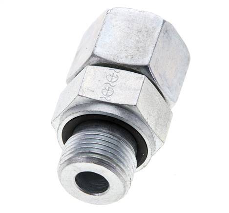 14S y M20x1.5 Acero Zincado Giratorio Recto con Rosca Macho 630 bar Junta tórica NBR Cono de Sellado Ajustable ISO 8434-1