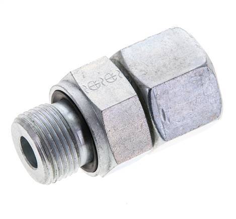 14S y M20x1.5 Acero Zincado Giratorio Recto con Rosca Macho 630 bar Junta tórica NBR Cono de Sellado Ajustable ISO 8434-1