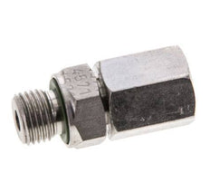 6L y M10x1 Acero inoxidable Giratorio recto con rosca macho 315 bar Junta tórica de FKM Cono de sellado ajustable ISO 8434-1