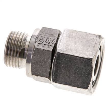 15L y M18x1,5 Acero Inoxidable Giratorio Recto con Rosca Macho 315 bar FKM O-ring Cone Sealing Adjustable ISO 8434-1