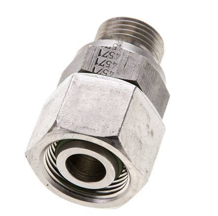 15L y M18x1,5 Acero Inoxidable Giratorio Recto con Rosca Macho 315 bar FKM O-ring Cone Sealing Adjustable ISO 8434-1