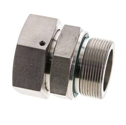 42L y M48x2 Acero Inoxidable Giratorio Recto con Rosca Macho 160 bar FKM O-ring Cone Sealing Adjustable ISO 8434-1