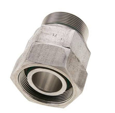 38S y M48x2 Rótula recta de acero inoxidable con rosca macho 315 bar Junta tórica de FKM Cono de sellado ajustable ISO 8434-1