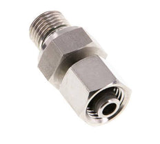 Rótula recta de acero inoxidable de 8L y G1/4'' con rosca macho 315 bar FKM ajustable ISO 8434-1